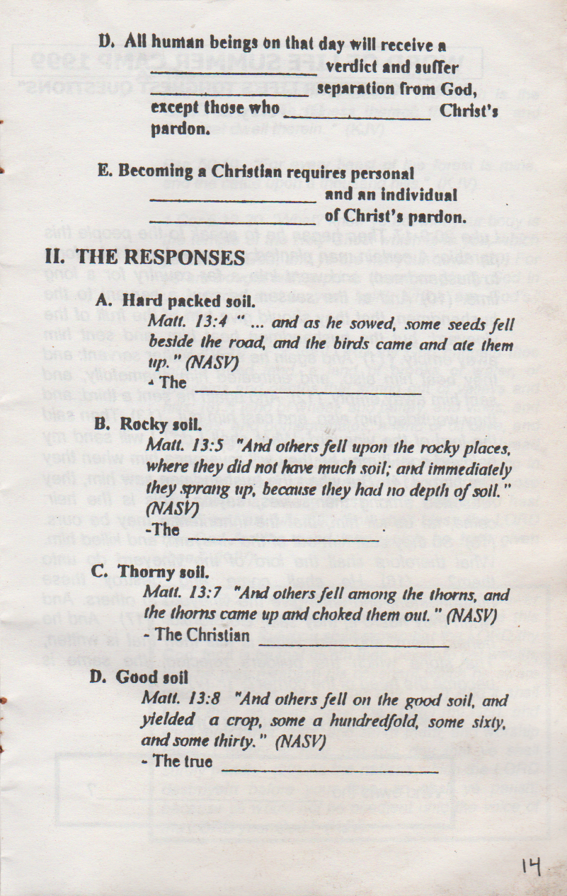 1999-07-25 - Sunday - West Coast Camp Quiet Time, Joey Arnold age 14, est date, most likely last week of July-15.png