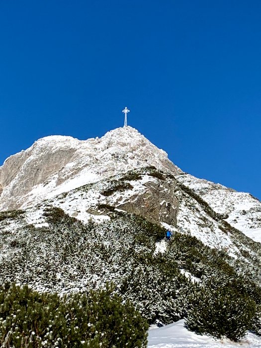 El pico Giewont visto desde el paso ’Przełęcz Kondracka’
