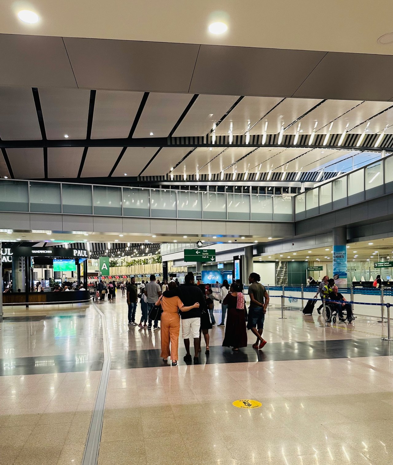 The departure hall!!!