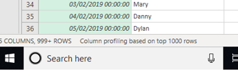 ata profiling views in power query
