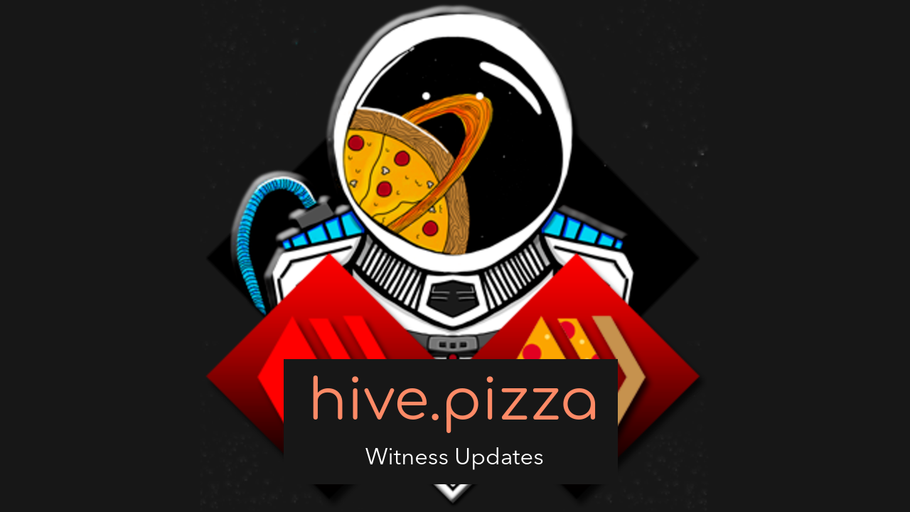 hive.pizza | Witness Updates, New Guild, Game, & More!