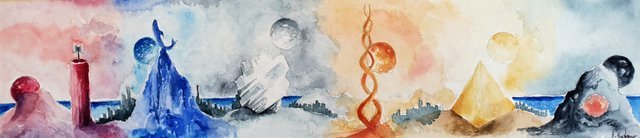 Le sei lune di Selenya - Immagine realizzata su Steemit da @armandosodano appositamente per questo progetto