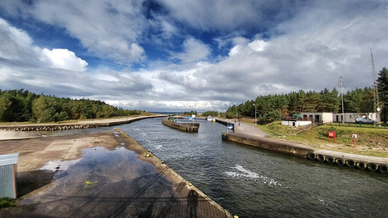 The small harbor of Darlowo