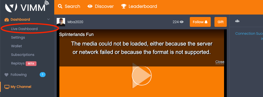 VIMM Screen Capture
