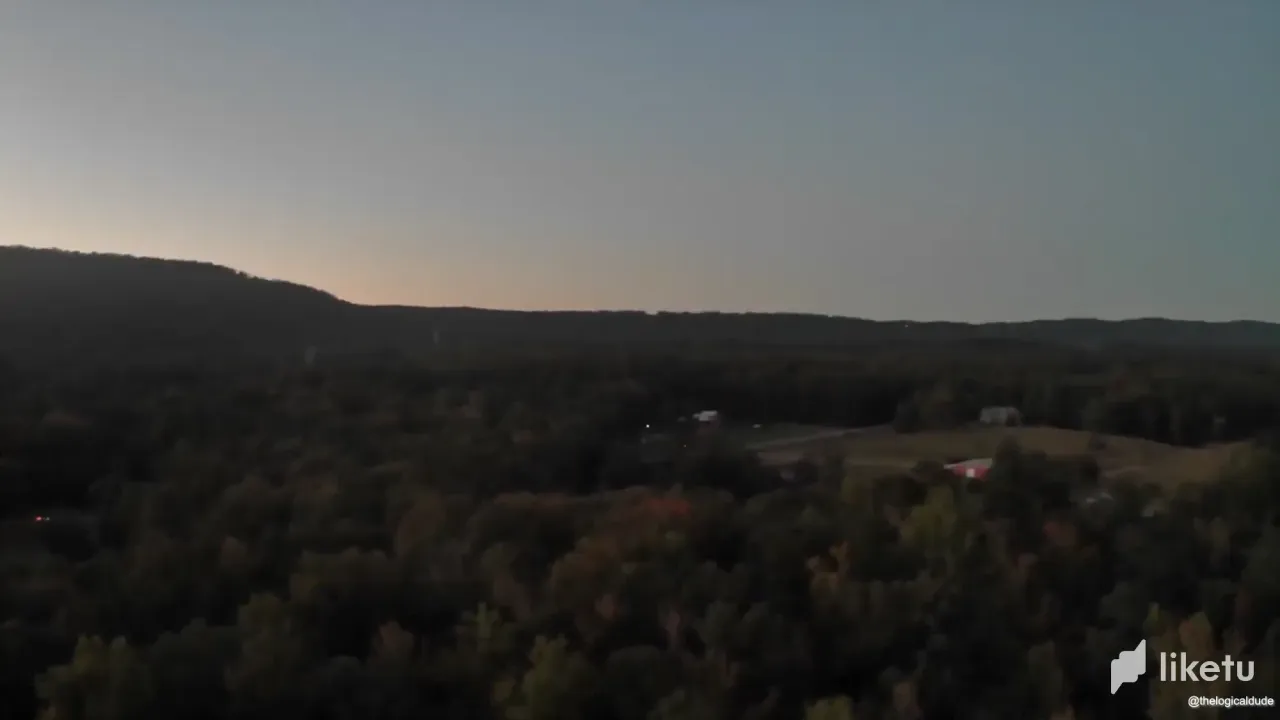 First Sunset Flight With My New Camera Drone