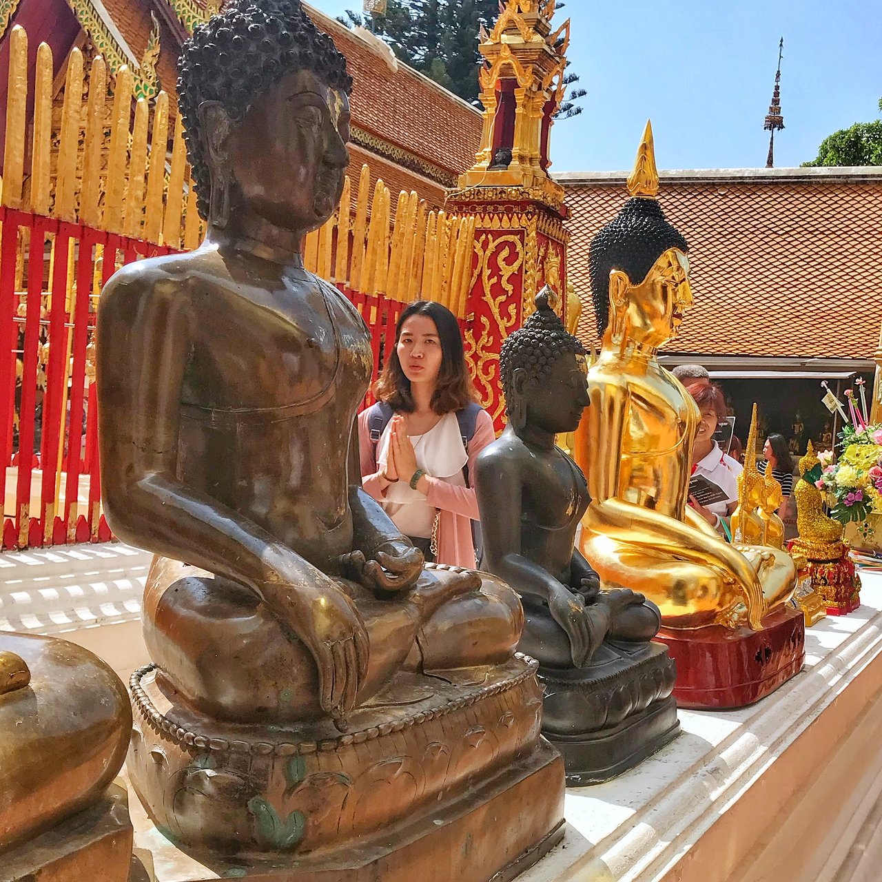 You can also participate in prayers while at the temple.