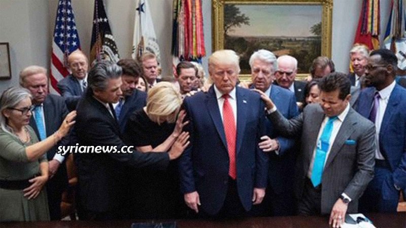 Trump sucking energy to commit war crimes in Syria burning Syrian wheat.jpg